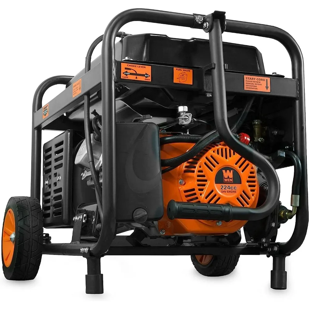 DF475T Dual Fuel 120V/240V Portable Generator 4750-Watt with Electric Start Transfer Switch Ready CARB Compliant