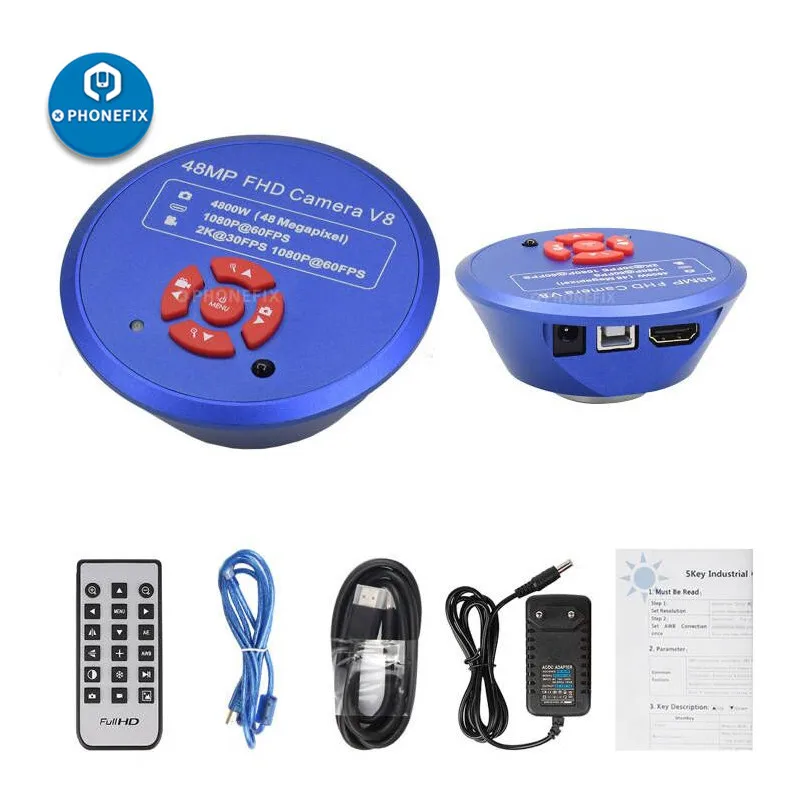 

Цифровой электронный видеомикроскоп, 48 МП, FHD, USB, HDMI, 1080P, 60 кадров/с