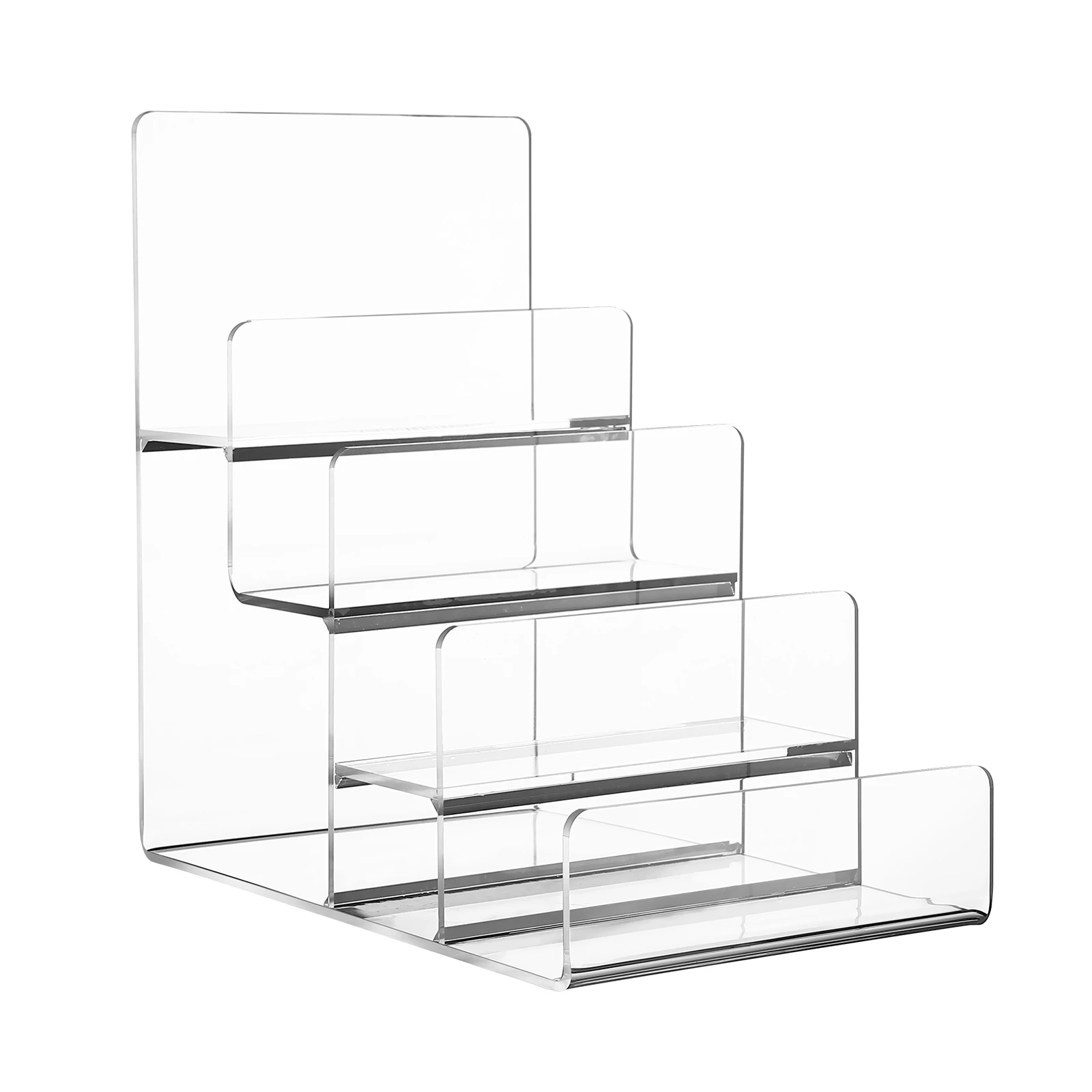 Clear Acrylic Shelf Risers Display Acrylic Display Stand Holes