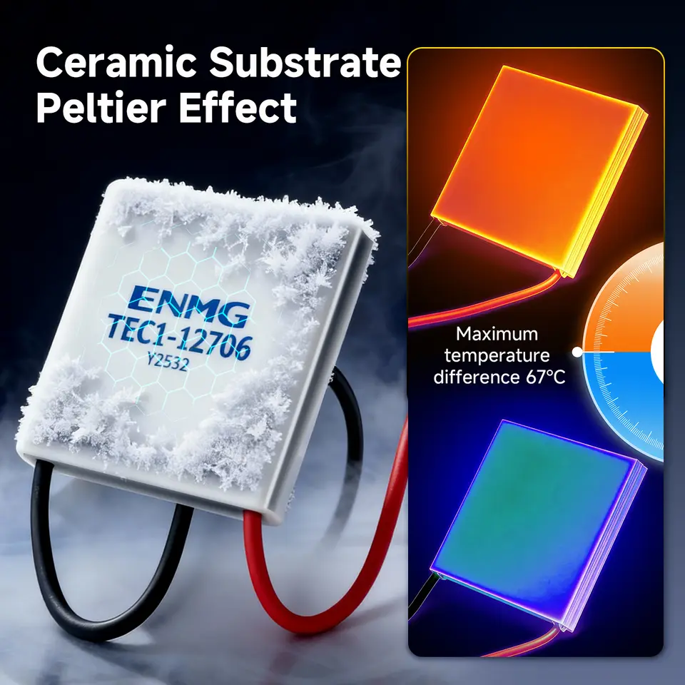 ENMG TEC1-12706/ TEC1-24106 Thermoelectric Cooling Module-12V/24V Peltier Cooler for DIY&Industrial Applications Peltier Effect image 5