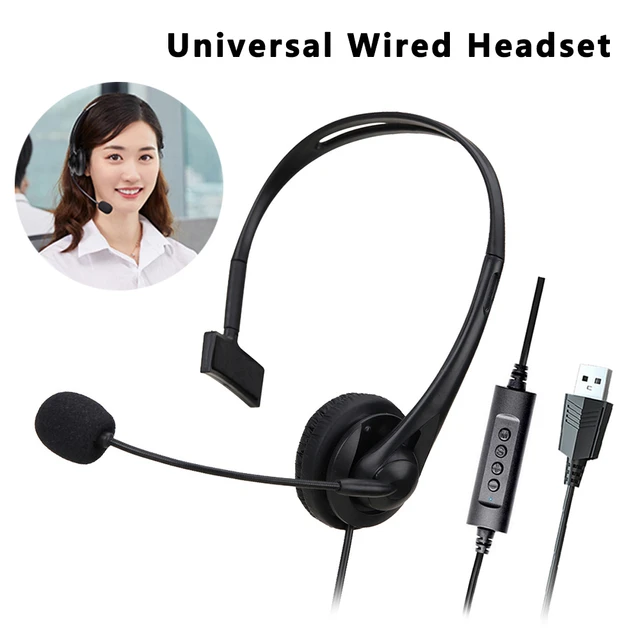 Cuffie USB con microfono HD controllo Multi-chiave cuffie Business cablate  per Call Center da 3.5mm per Computer portatile per PC da ufficio -  AliExpress