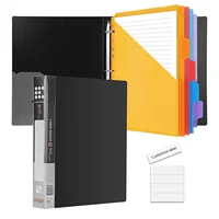 EAGLE 3-Ring Binder A4 Size with 5 Index Dividers & Custom Labels, Professional Presentation Folder for Office School Organizer 1