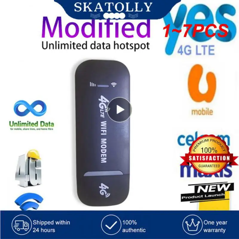 

1 ~ 7 шт. LTE беспроводной USB-ключ WiFi маршрутизатор 150 Мбит/с Мобильный широкополосный модем Stick Sim-карта USB-адаптер маршрутизатор сетевой адаптер