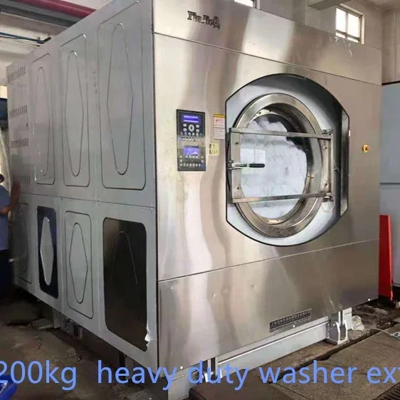 Jieshen 200Kg laundry machine industrial washing fully automatic soft mount Stainless Steel Industrial Laundry Washing Machine 2