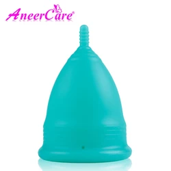 Reusable Silicone Menstrual Cup - Feminine Hygiene Solution - S (Deep Blue)