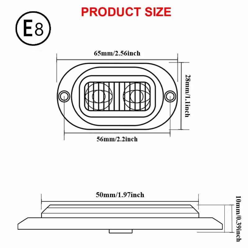 4PCS Neue Geräucherte 4LED 12-24V Eis Vogel Objektiv Kreative Ausverkauf Licht Seite Marker Licht Signal licht für Lkw Anhänger – Detail 12