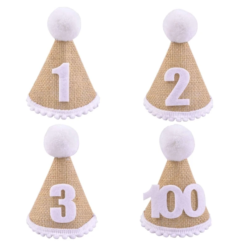 

Universal Baby Party Hat 3 Hat Birthday Party Decors Headdress