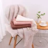 Pure Cotton Beach Towel Terry Bath Towels Large Towel Thick Luxury Solid for Bath Towels for Adults Bathroom Set 70×140cm 1