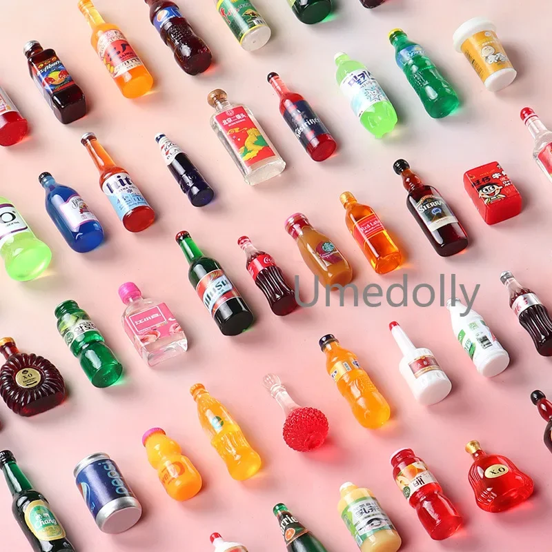 Cute New1:6 Miniature Dollhouse Supermarket Food Snacks Mini Cake Wine Drink for Blyth BJD Doll Kitchen Accessories 3