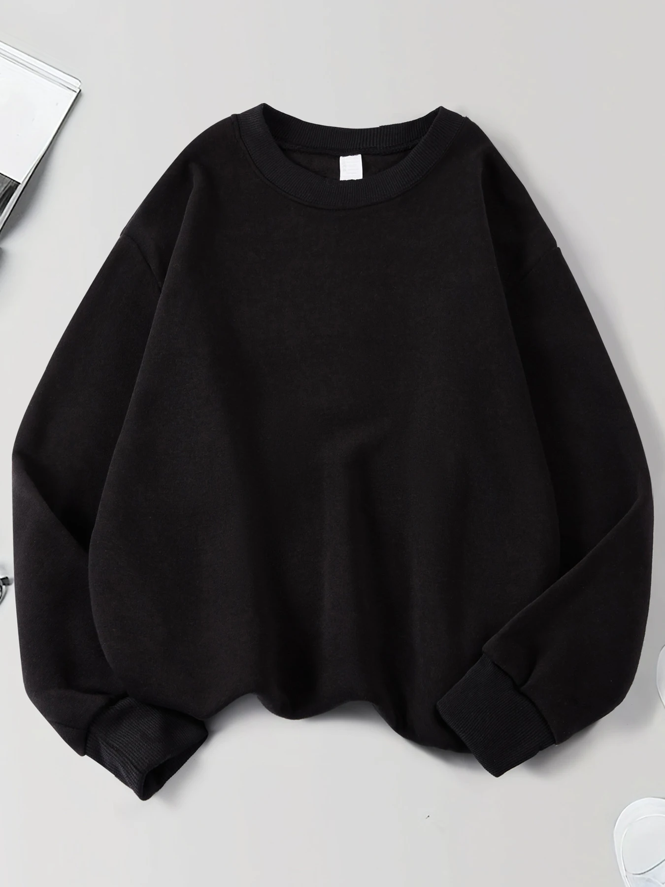Man Solid Sweatshirts Comfortable Soft Pullovers Autumn Fleece Hoody Loose Casual Clothing Multicolor All-Match Sportswears