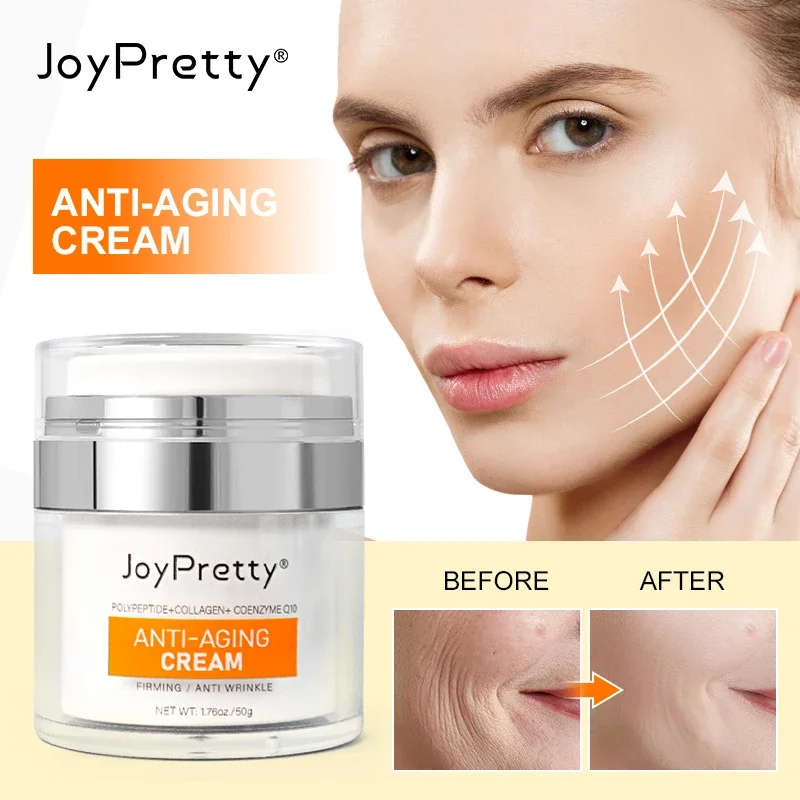 

Collagen Wrinkle Face Cream Anti Aging Lifting Firming Fine Lines Coenzyme Q10 Wrinkle Remover Facial Creams Skin Care Products