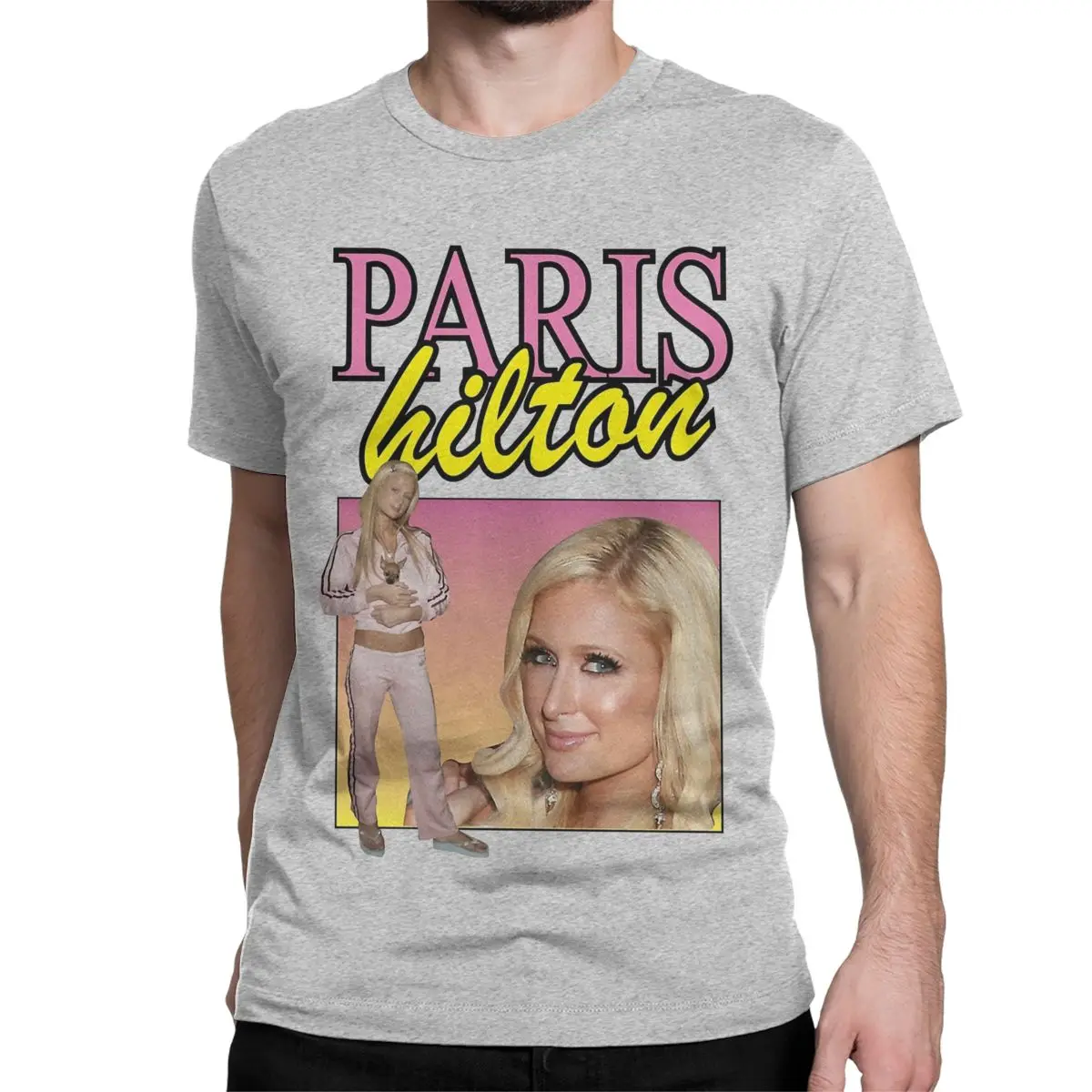 thumbnail image 1 of Camisetas para hombre y mujer, camisetas creativas de algodón puro, cuello redondo, manga corta, talla 6XL, 1 of 7