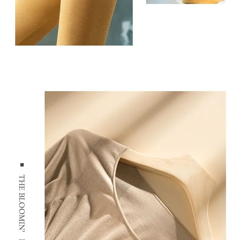 Winter frauen Thermo-unterwäsche Set Nahtlose Heizung Thermische Lange Unterhosen Anzug Dünne Elastische Warme Lange Hülse Abnehmen Dessous – Detail 3