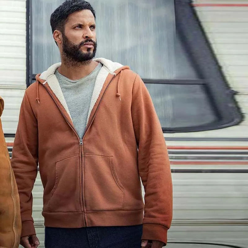 Yanghaoyusong Homemade Movie Costume American Gods S03 Ricky Whittle Fleece Jacket Sweater Yutu&Mm Men'S Clothing