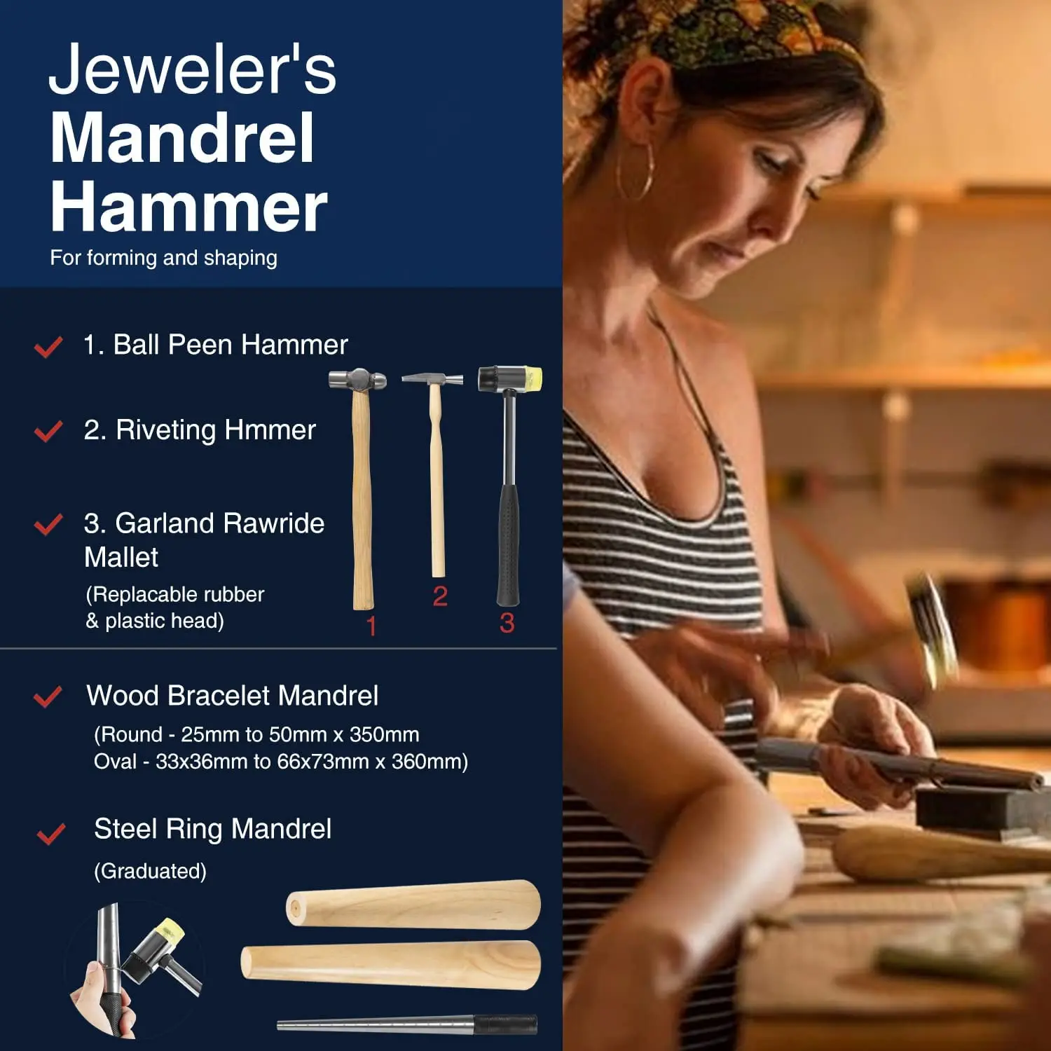 Metalsmith Tools Kit Beginners -Apprentice Metalsmithing Jewelry