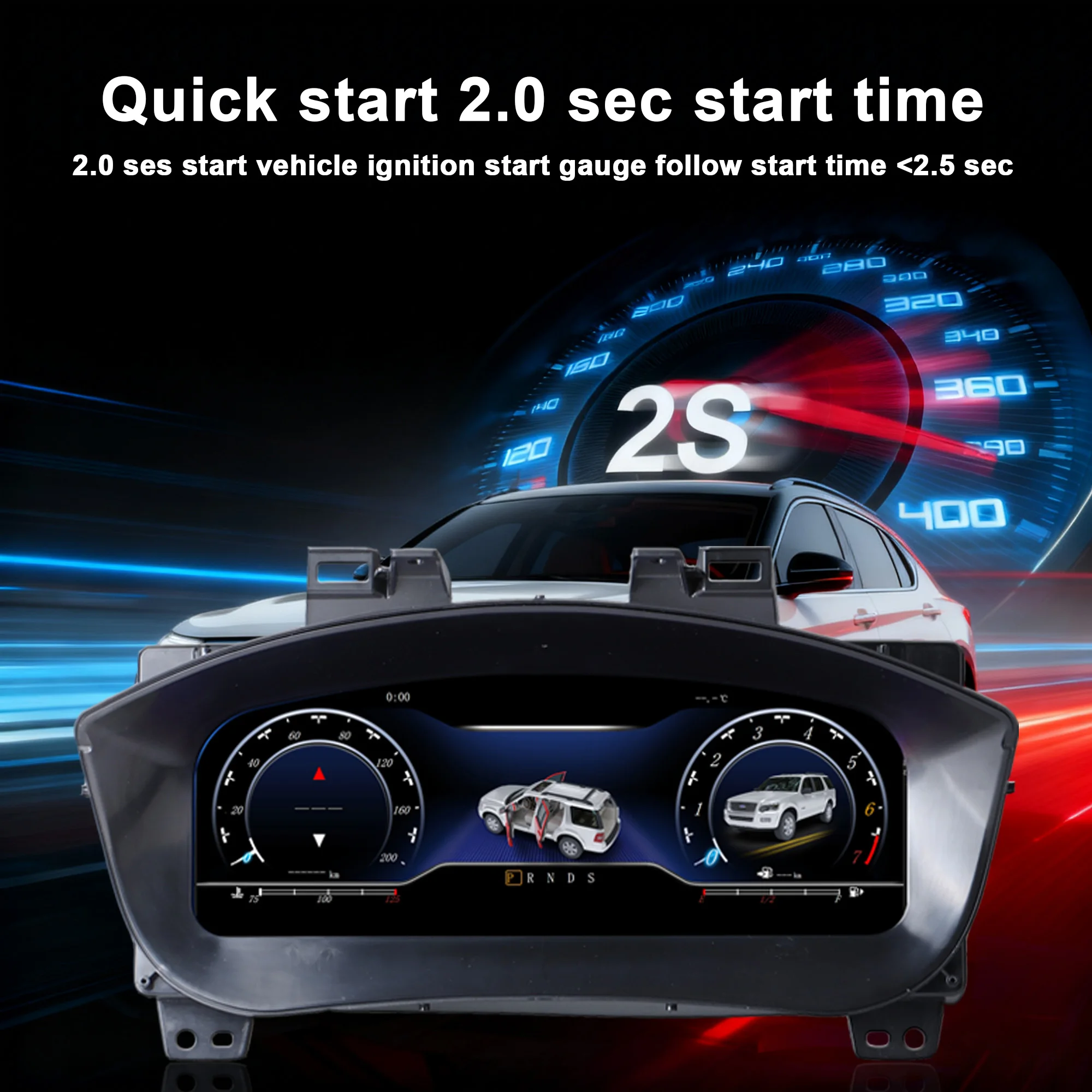 Digital Instrument Cluster For Ford Explorer 2017-2018 Wireless CarPlay Speedome