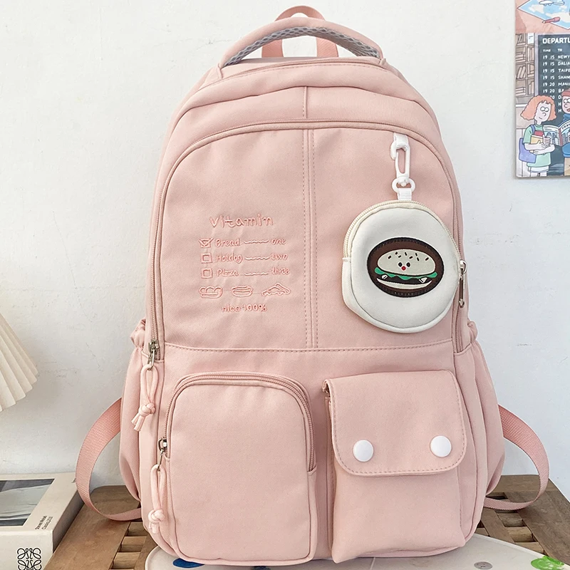 

Nylon Zipper Ladies Backpacks Large Capacity Casual Bags for Women 2024 High Quality Free Shipping Bolsas Para Mujeres