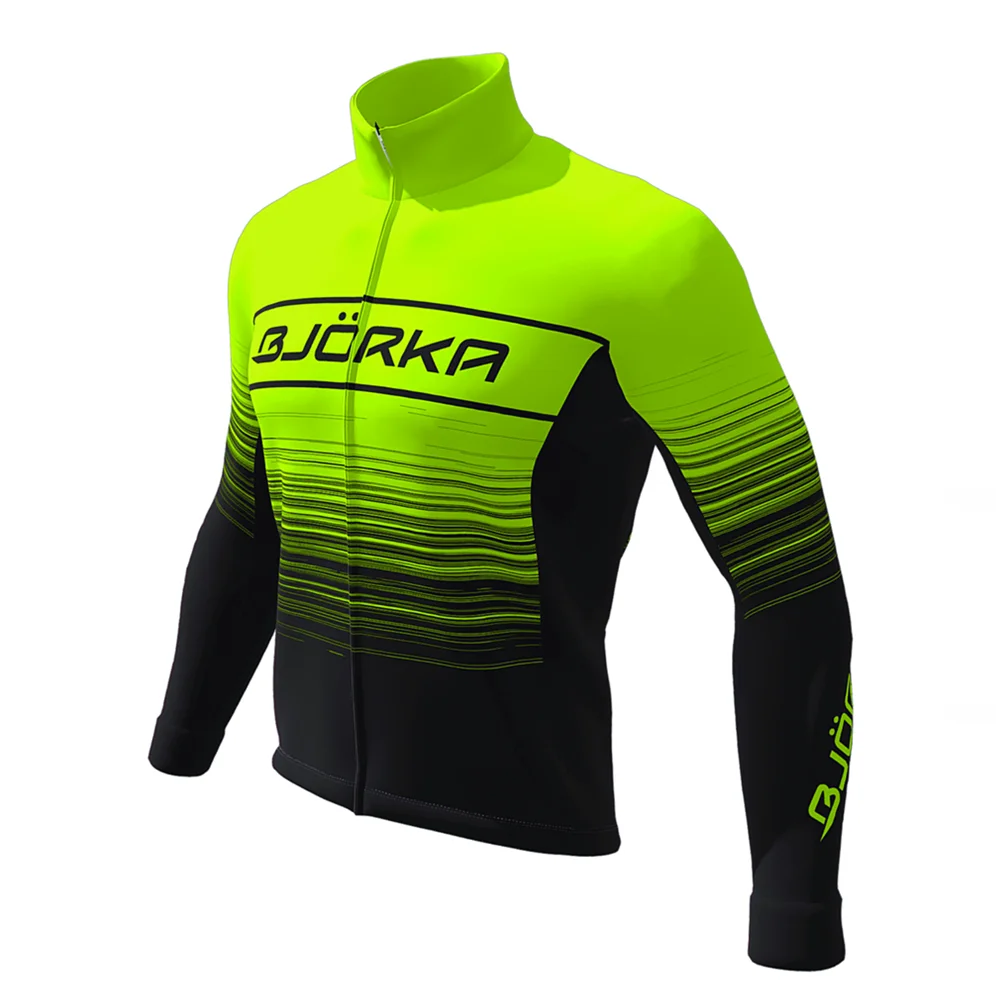BJORKA Chaquetas de Ciclismo de Invierno para hombre, Maillot de manga larga, camisetas térmicas de lana, chaqueta Giacca, Uomo Invernale| | AliExpress