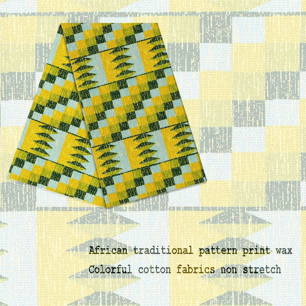 African Real Wax Ankara African Fabric Wax Printed Fabric Original High Quality Tissue Africa Cotton