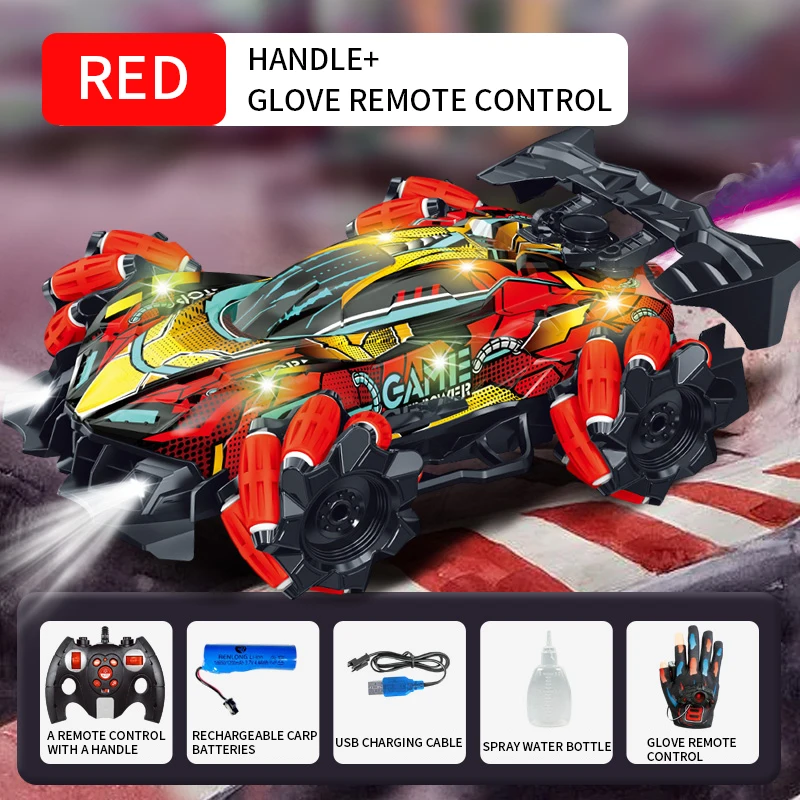 Hot F1 Drift RC Car With Led Lights Music Glove Gesture Radio