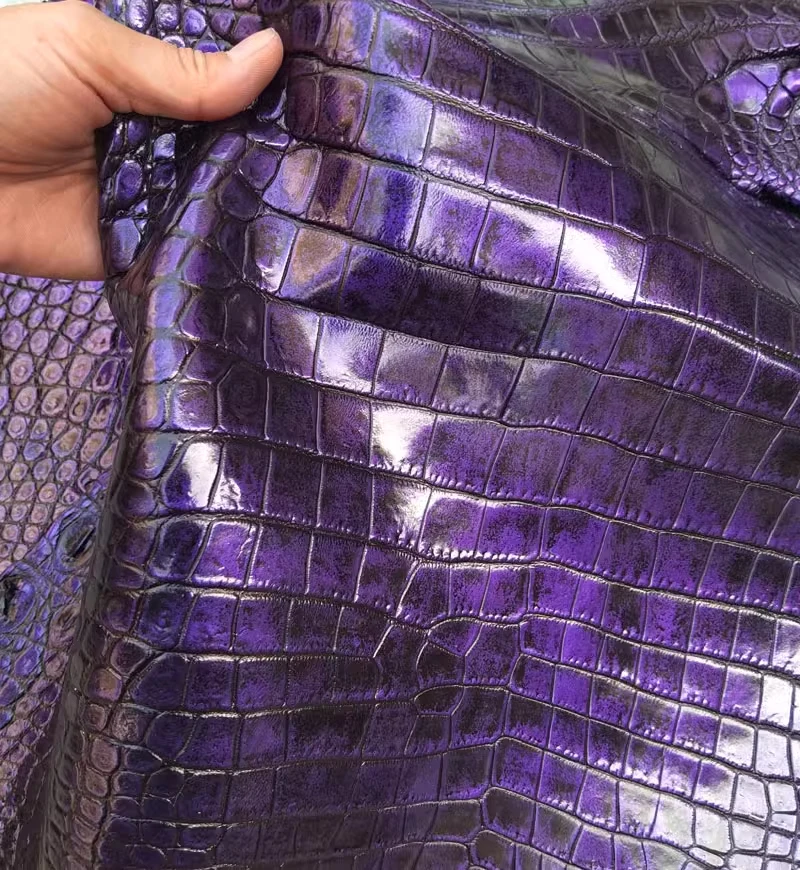 

Real Cro/Ali Belly Leather, DIY Handmade Craft Material for Belts, Handbag, Wallet, Watch Strap, Shoes