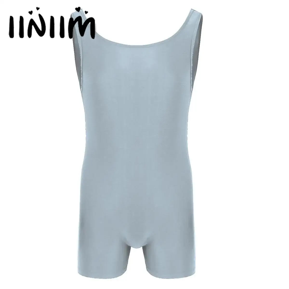 

Mens Sleeveless Stretchy Wrestling Singlet Bodysuit for Ballet Dancing One Piece Gym Bodysuit Leotard Dance Biketard Unitard