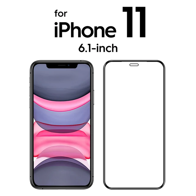 SmartDevil 2 Pcs for iPhone 11 Full Cover Tempered Glass for iPhone 13 Pro Max 12 mini 7 8 X XS XR SE 3 2020 Screen Protector HD for iPhone 11