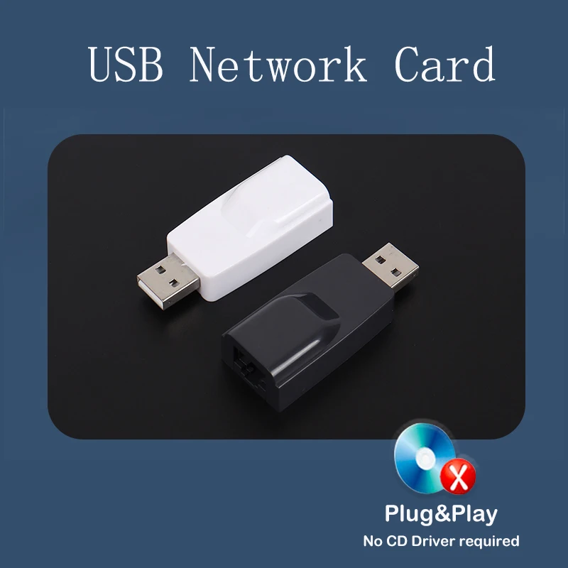 Adattatore Di Rete USB 2.0 10/100Mbps, Ethernet Plug & Play Senza Driver Per Windows 7/8/10, Cavo Di Rete Portatile - 5