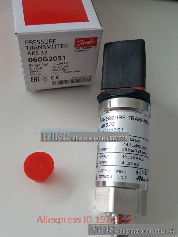 Original DAN.FOSS AKS33 060G2051 Pressure Transmitter FAIRSZ STORE