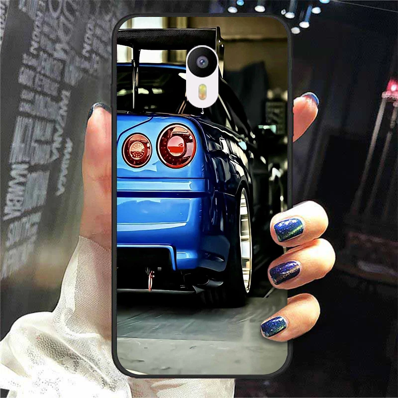 For Meizu M3 Cover Soft Silicone Bumper For MEIZU M 3 Meilan 3 Phone Back Case Covers Coque Fashion Cartoon JDM Sports Car Funda 