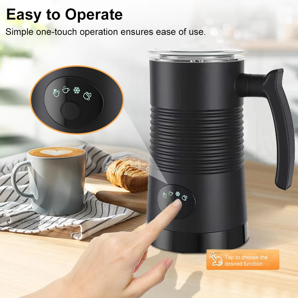 Electric Milk Frother 4 in 1 Milk Foamer Machine For Coffee Cappuccino Latte Automatic Hot and Cold Milk Foam Blender 220V FG-M 3