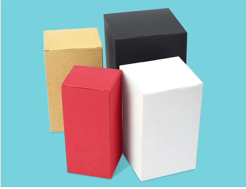 100pcs Brown Kraft Paper Box For Packaging Handmade Soap Packing Box Small Gift Package Party Craft Gift Boxes