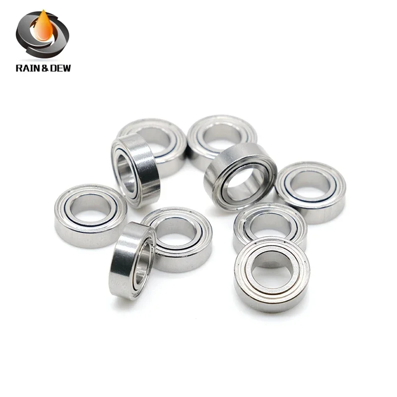 

10Pcs SMR126ZZ Stainless Steel Bearing 6X12X4mm Ball Bearings Shielded SMR126Z SMR126 Z ZZ