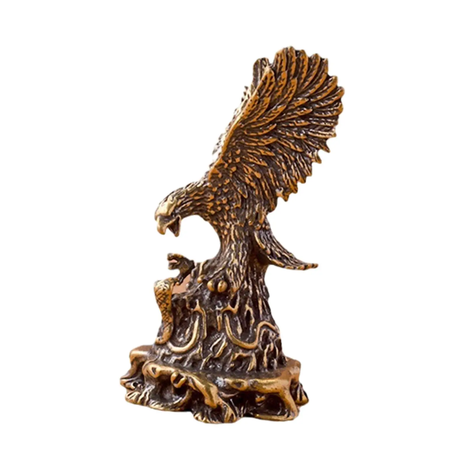 

Eagle Ornament Statue Artwork Animal Figurine for Shelf Bookcase Tabletop