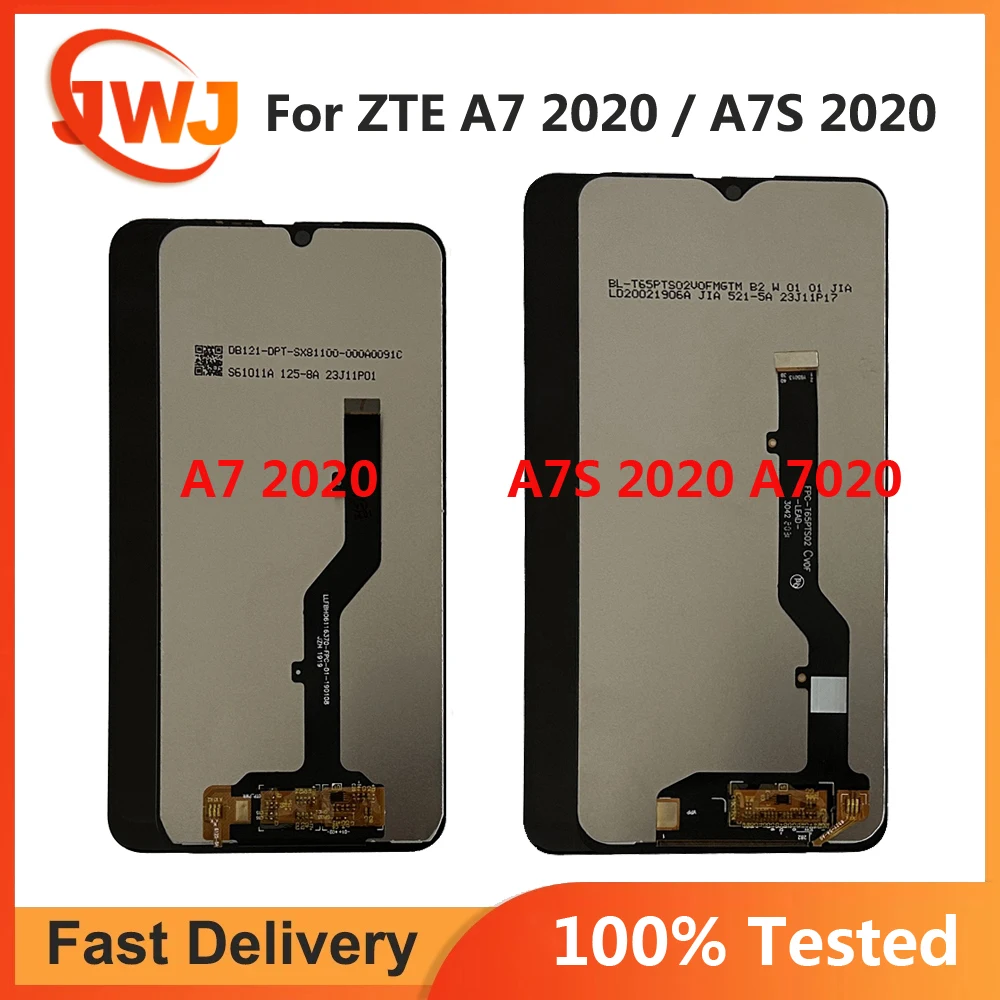 Tested LCD For ZTE Blade A7s 2020 A7020 A7020RU LCD Display Touch Screen Digitizer For ZTE BLADE A7 2020 LCD With Sensor