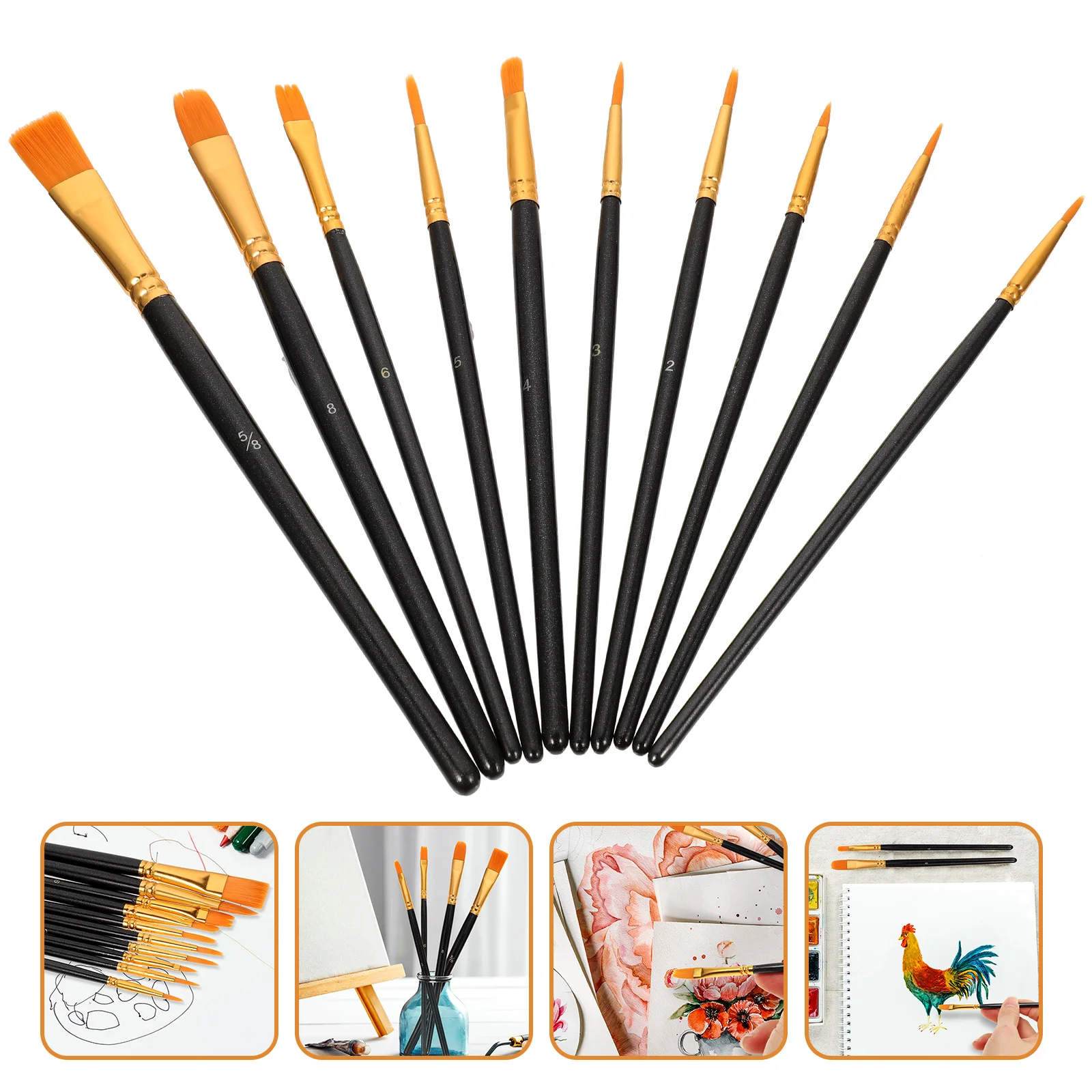 

Paint Pens for Kids Brush Brushes Bulk Oil Paintbrush Nylon Paintbrushes Acrylic Painting Child