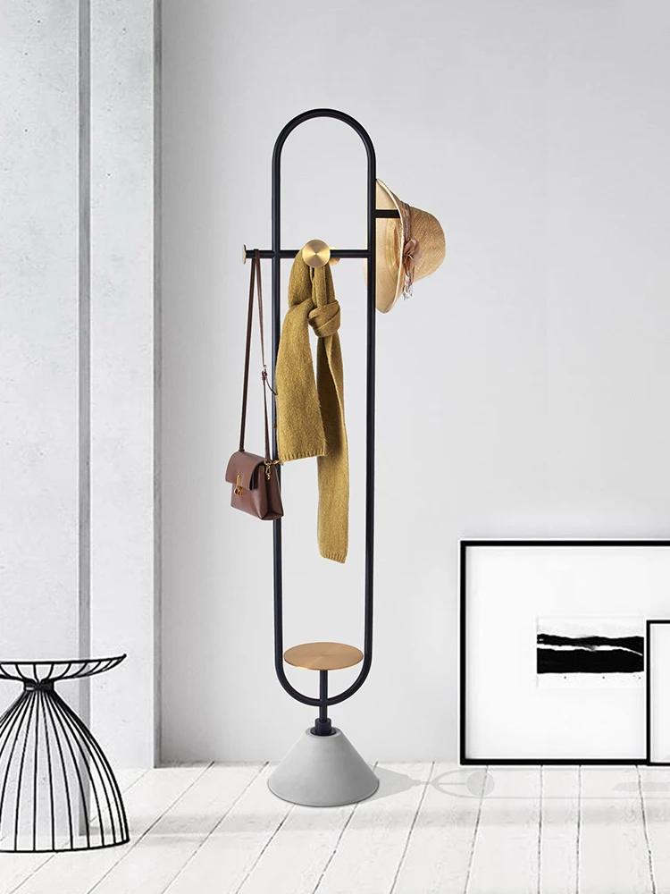 

Light Luxury Floor Coat Rack Does Not Occupy Space Living Room Master Bedroom Stainless Steel Hanger
