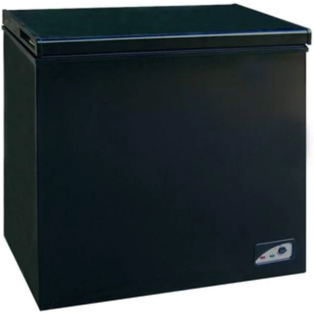 FRF470-BLACK 7.0 cu. ft. Chest Freezer, Black  Product Dimensions	22.83"D x 38.58"W x 35.04"H Item Weight 77 pounds 4