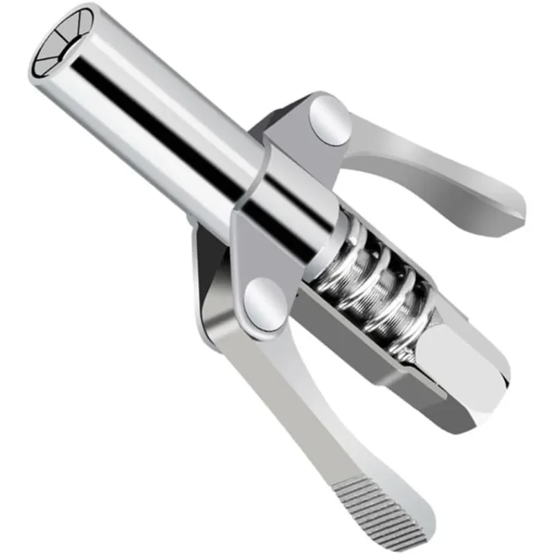 Oil Pump Filling Tool Mini Grease Gun Coupler 10000PSI Manual Grease Pump Head Syringe Lubrication Nozzle Injector Nipple