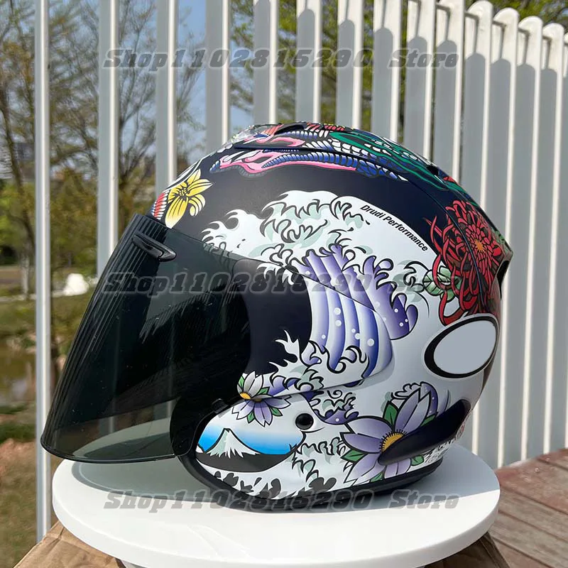 VZ-RAM 오리엔탈 글로스 블랙 하프 헬멧, 유니섹스 오토바이 오프로드 SZ-R VAS 헬멧, 다운힐 레이싱 마운틴 크로스 