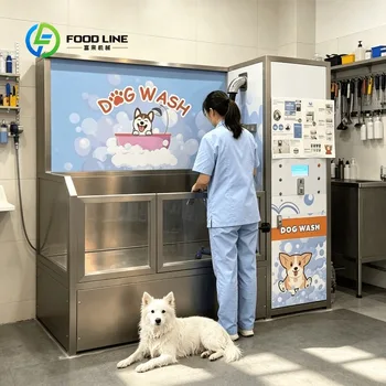 Stazione di lavaggio automatica self-service per cani, a moneta, per toelettatura e lavanderia commerciale di animali domestici
