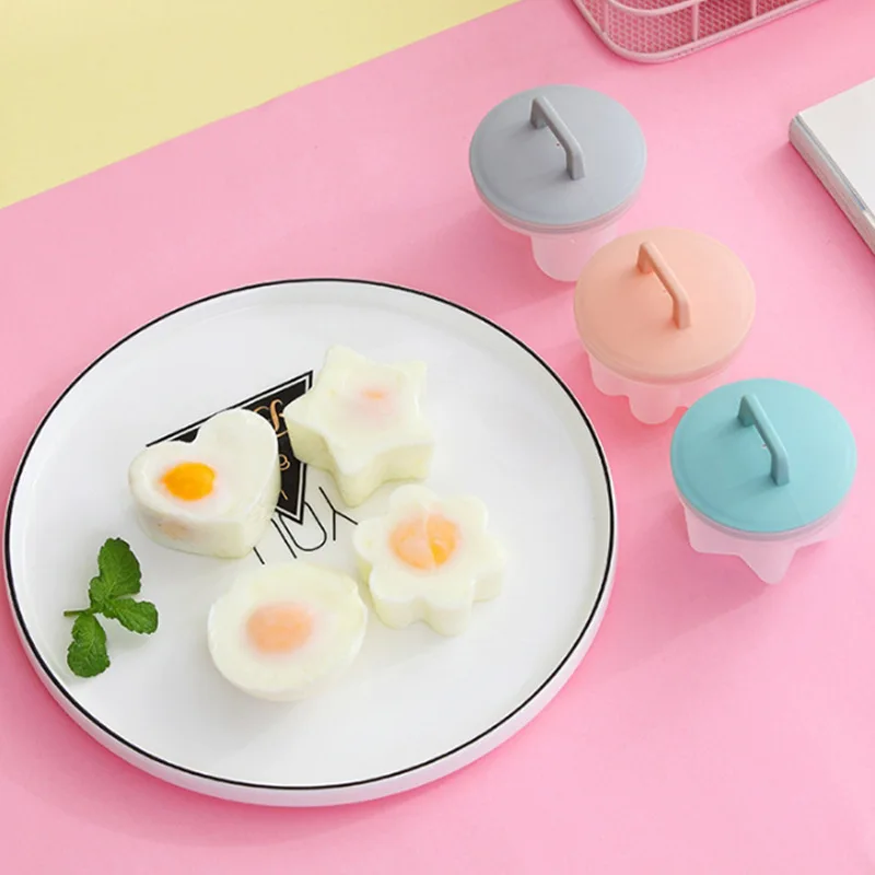 

Kitchen Egg Steamer Set of 4 for Breakfast Egg Frying, Grinding Tools, Home Creative Oil Brush Box