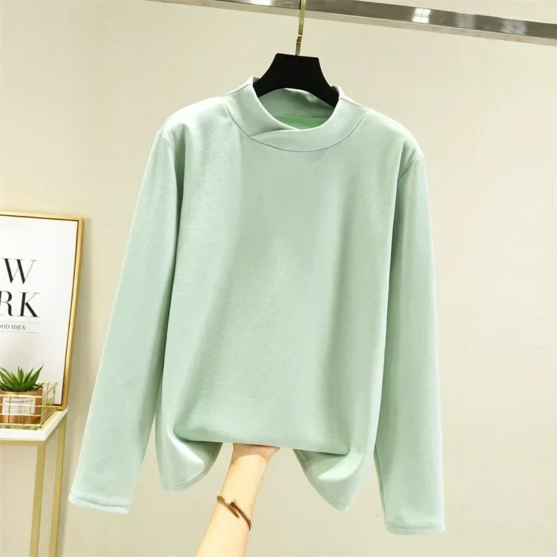 

2022 long-sleeved t-shirt female v-neck sweater GRAY22