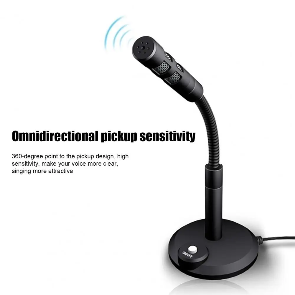 

Microphone Anti-interference Wide Application Stable Clear Call Noise Reduction Computer USB Professional Gaming Mic For Meeting