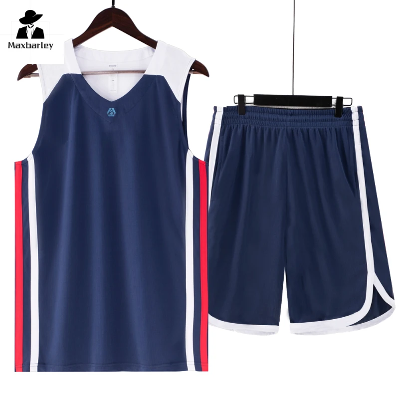 Summer Basketball Sportswear Suit Men's Sleeveless Vest Shorts Loose Breathable Running Fitness Suit Men's Training 2-piece Set