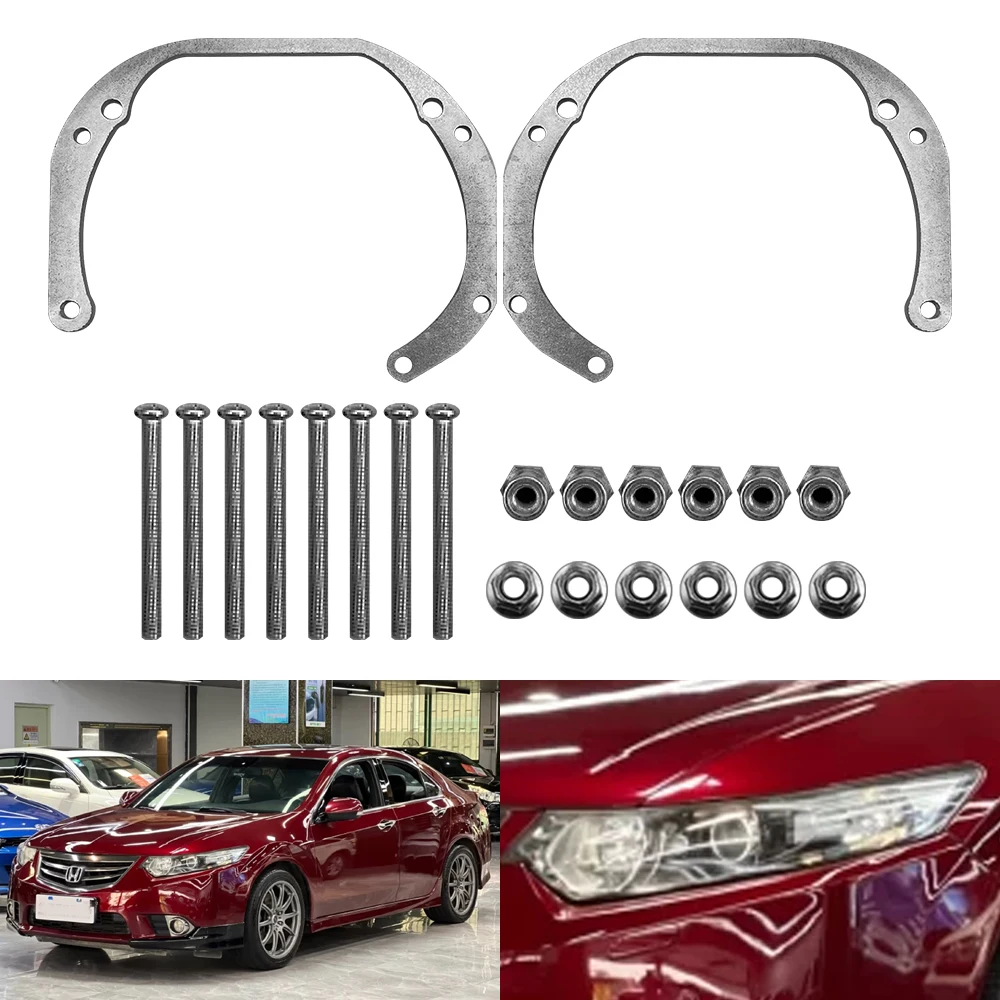 

Taochis Car-Styling Adapter Frame Headlight Bracket for Honda SPIRIOR 2009-2014/Elysion 2012-2015 Hella 3R G5 5 Projector Lens