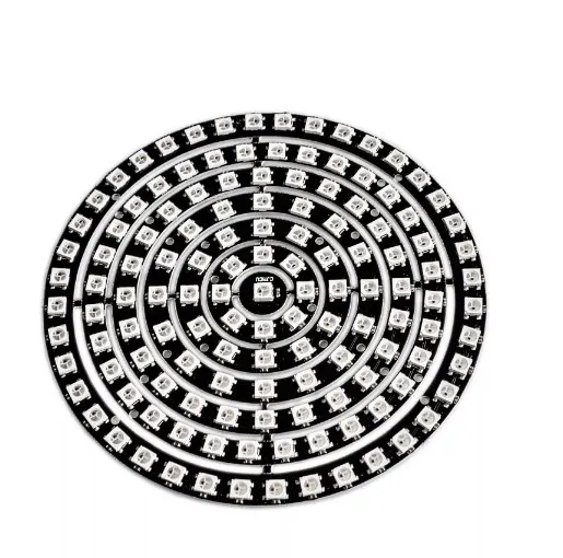 Anello LED WS2812 61 Bit 5050 RGB – Con 1, 8, 12, 16, 24 Bit Integrati, Per Progetti Arduino, Raspberry Pi, Fai-da-te, Comunicazione A Filo Singolo