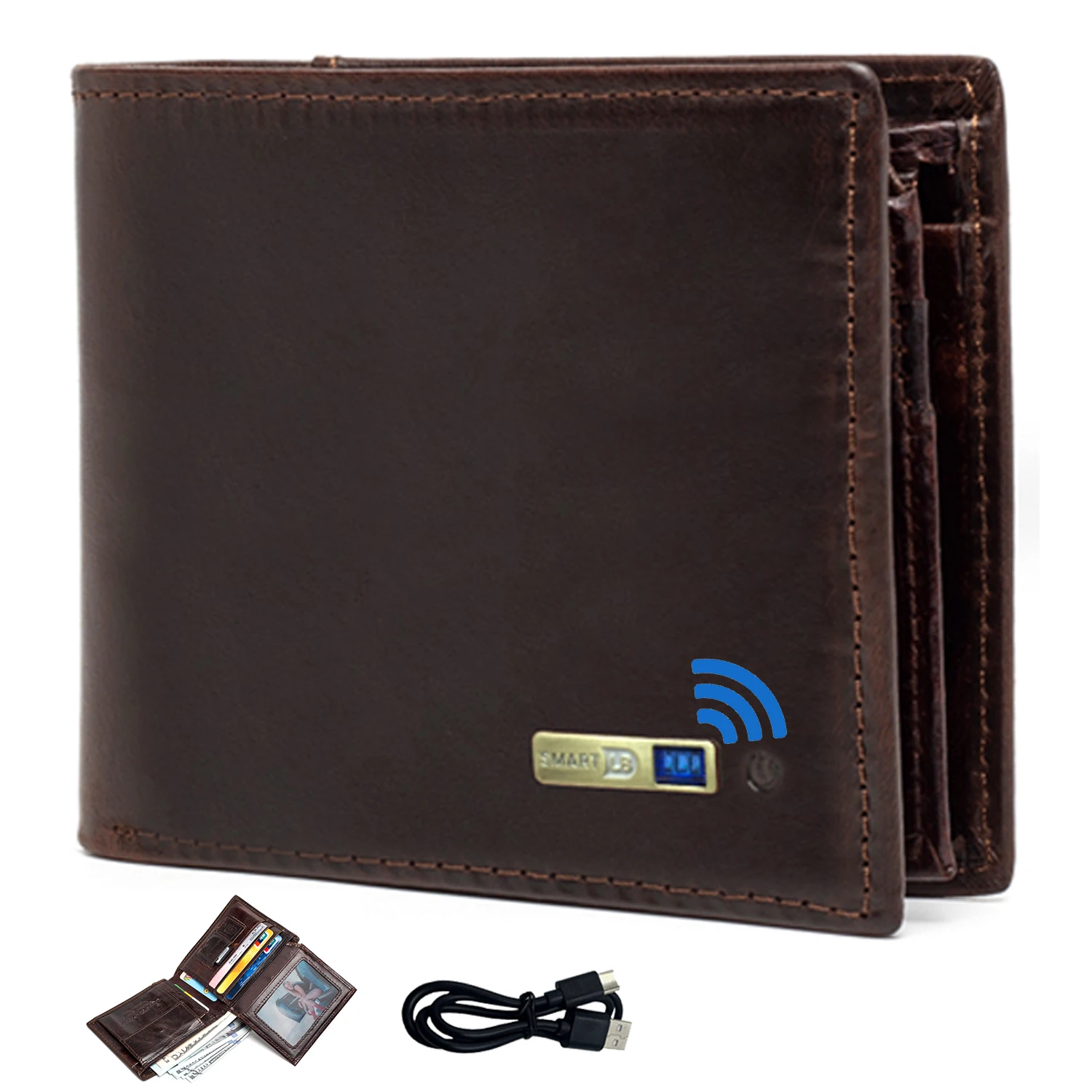 Smart Wallet For Men With Tracker Android  Card Holder Wallet Finder Tracker Men Wallets Christmas Gift  Men Birthday Gift 4