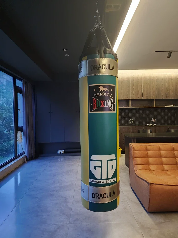 Punching bag Adults Heavy Boxing Bag Unfilled Hanging MMA Men Kickboxing Muay Thai Karate Judo Taekwondo Home Gym Training Empty 4