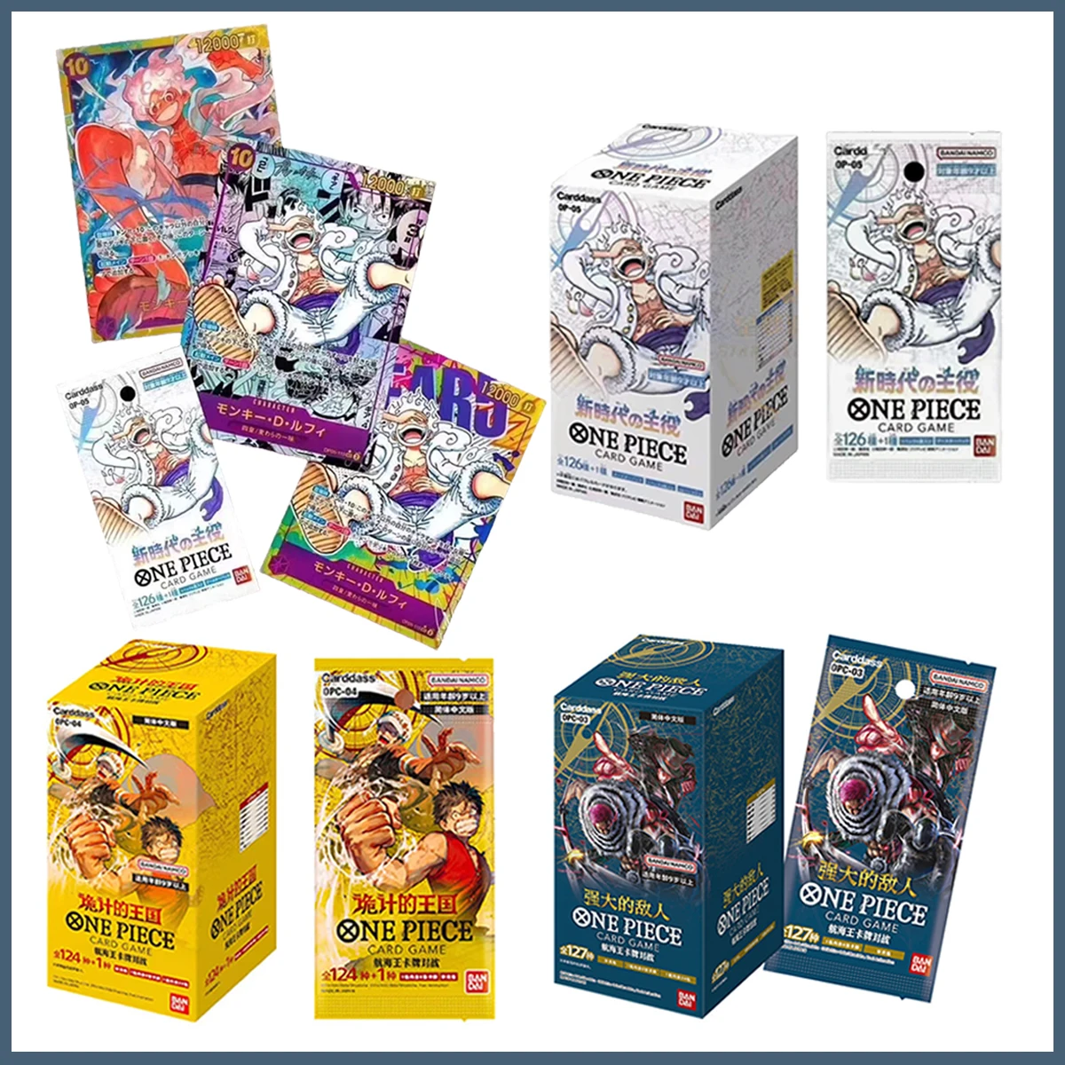 

New Bandai One Piece Cards Chinese Version Opcg-05 Cards Booster Box Anime Japanese Opcg-01 02 03 04 Trading Game Card Collector
